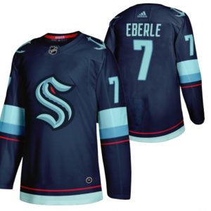 Seattle Kraken #7 Jordan Eberle Navy Stitched Jersey