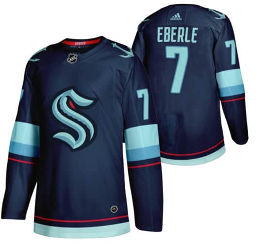 Seattle Kraken #7 Jordan Eberle Navy Stitched Jersey