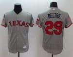 Rangers #29 Adrian Beltre Grey Fashion Stars Stripes Flexbase Authentic Stitched Jersey
