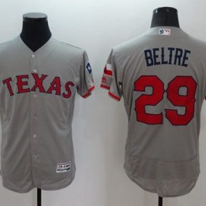 Rangers #29 Adrian Beltre Grey Fashion Stars Stripes Flexbase Authentic Stitched Jersey