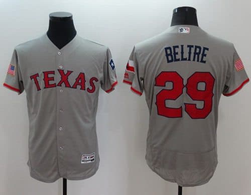 Rangers #29 Adrian Beltre Grey Fashion Stars Stripes Flexbase Authentic Stitched Jersey
