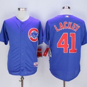 Cubs #41 John Lackey Blue Alternate Cool Base Stitched Jersey