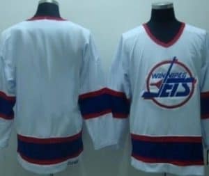 Winnipeg Jets Mens Customized White CCM Jersey