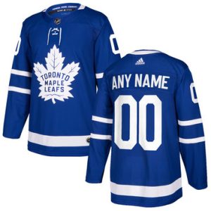 Custom Toronto Maple Leafs Blue Home Authentic Stitched 2017-2018 NHL Jersey