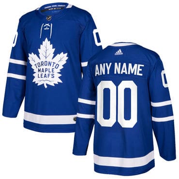 Custom Toronto Maple Leafs Blue Home Authentic Stitched 2017-2018 NHL Jersey