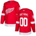 Custom Detroit Red Wings Red Home 2017-2018 Stitched NHL Jersey