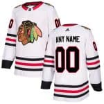 Chicago Blackhawks White Authentic Custom Jersey