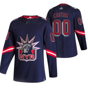 New York Rangers Custom Navy 2020-21 Alternate Authentic Player NHL Jersey