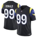 Los Angeles Rams #99 Aaron Donald midnight blue 2025 F.U.S.E. ¡°Rivalries¡± Vapor Limited Stitched Jersey