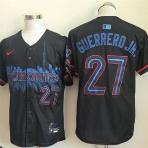 Toronto Blue Jays #27 Vladimir Guerrero Jr. Navy 2024 City Connect Limited Stitched Jersey
