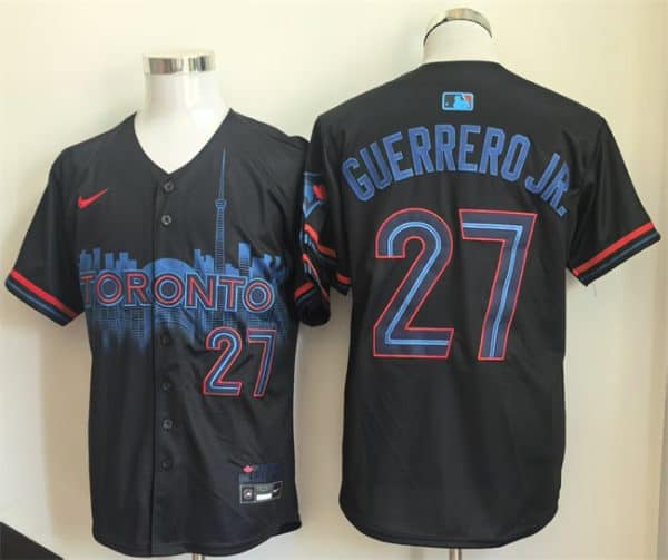 Toronto Blue Jays #27 Vladimir Guerrero Jr. Navy 2024 City Connect Limited Stitched Jersey