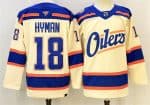 Edmonton Oilers #18 Zach Hyman Light Beige 2025 Alternate Stitched Jersey