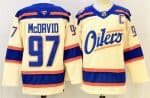 Edmonton Oilers #97 Connor McDavid Light Beige 2025 Alternate With C Patch Stitched Jersey