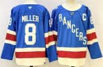 New York Rangers #8 JT Miller Blue 2025 With C Patch Stitched Jersey