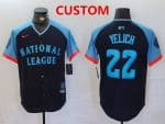 Milwaukee Brewers Custom navy 2024 all star limited stitched jersey