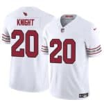 Arizona Cardinals #20 Bam Knight White 2025 F.U.S.E. Vapor Untouchable Limited Stitched Jersey