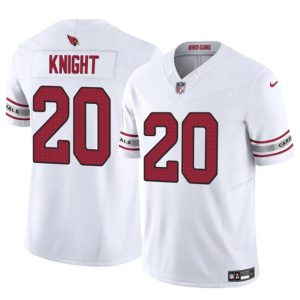 Arizona Cardinals #20 Bam Knight White 2025 F.U.S.E. Vapor Untouchable Limited Stitched Jersey