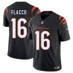 Cincinnati Bengals #16 Joe Flacco Black 2025 F.U.S.E. Vapor Untouchable Limited Stitched Jersey