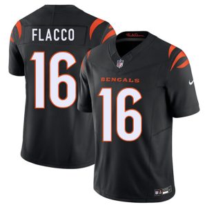 Cincinnati Bengals #16 Joe Flacco Black 2025 F.U.S.E. Vapor Untouchable Limited Stitched Jersey