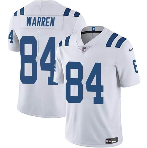 Indianapolis Colts #84 Tyler Warren White Vapor Limited Stitched Jersey