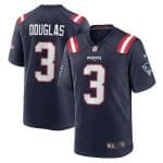 New England Patriots #3 Demario Douglas Navy 2025 Stitched Game Jersey