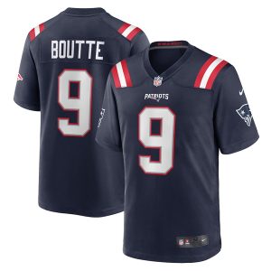 New England Patriots #9 Kayshon Boutte Navy 2025 Stitched Game Jersey