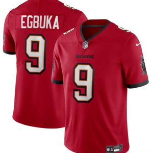 Tampa Bay Buccaneers #9 Emeka Egbuka Red 2025 Draft Vapor Limited Stitched Jersey