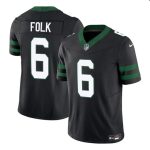 New York Jets #6 Nick Folk Black 2025 F.U.S.E. Vapor Untouchable Limited Stitched Jersey