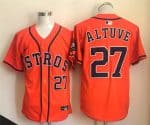 Houston Astros #27 Jose Altuve Orange Limited Stitched Jersey