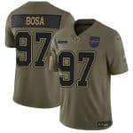 Buffalo Bills #97 Joey Bosa Olive 2025 F.U.S.E. Salute to Service Limited Stitched Jersey