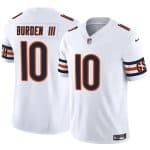 Chicago Bears #10 Luther Burden III White 2025 F.U.S.E. Vapor Untouchable Limited Stitched Jersey
