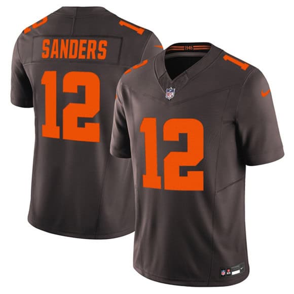 Cleveland Browns #12 Shedeur Sanders Brown 2025 F.U.S.E. Alpha Dawg Limited Stitched Jersey