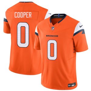 Denver Broncos #0 Jonathon Cooper Orange 2025 F.U.S.E. Vapor Limited Stitched Jersey