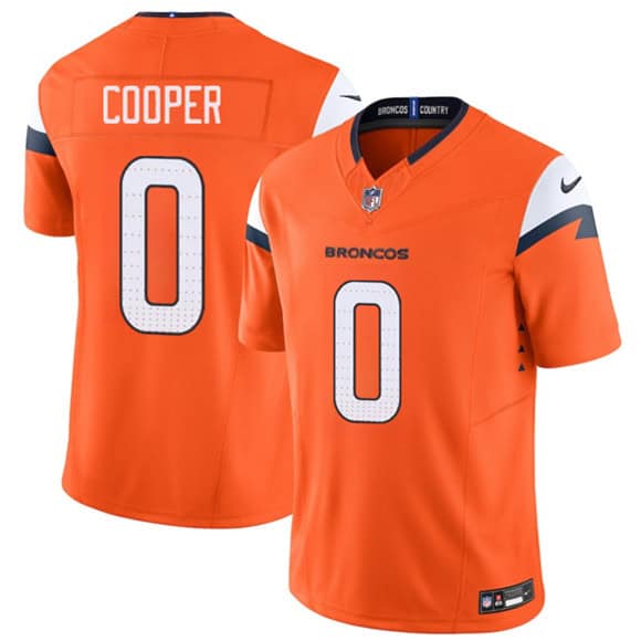 Denver Broncos #0 Jonathon Cooper Orange 2025 F.U.S.E. Vapor Limited Stitched Jersey