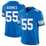Detroit Lions #55 Derrick Barnes Blue 2025 F.U.S.E. Vapor Limited Stitched Game Jersey