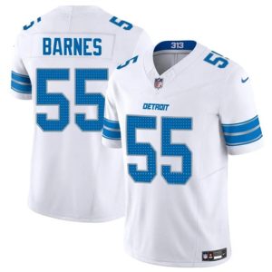 Detroit Lions #55 Derrick Barnes White 2025 F.U.S.E. Vapor Limited Stitched Game Jersey