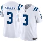 Indianapolis Colts #3 Spencer Shrader White 2025 F.U.S.E. Vapor Limited Stitched Jersey