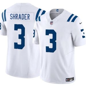 Indianapolis Colts #3 Spencer Shrader White 2025 F.U.S.E. Vapor Limited Stitched Jersey