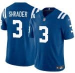 Indianapolis Colts #3 Spencer Shrader Blue 2025 F.U.S.E. Vapor Limited Stitched Jersey
