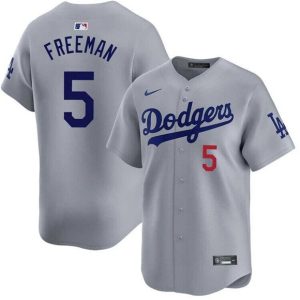 Los Angeles Dodgers #5 Freddie Freeman Gray 2025 Limited Stitched Jersey