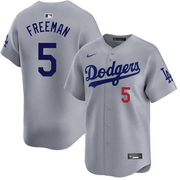 Los Angeles Dodgers #5 Freddie Freeman Gray 2025 Limited Stitched Jersey