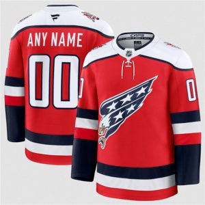 Washington Capitals Custom Red 2025-26 Alternate Stitched Jersey