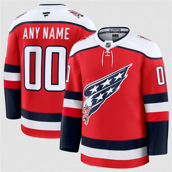 Washington Capitals Custom Red 2025-26 Alternate Stitched Jersey