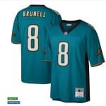 Jacksonville Jaguars #8 Mark Brunell 1997 Mitchell Ness Teal Throwback Jersey