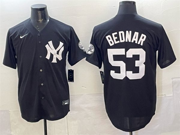 New York Yankees #53 David Bednar Black Stitched Jersey