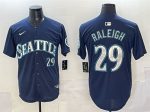 Seattle Mariners #29 Cal Raleigh Navy Limited Stitched jersey