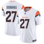 Denver Broncos #27 J.K. Dobbins White 2025 F.U.S.E. Vapor Limited Stitched Jersey