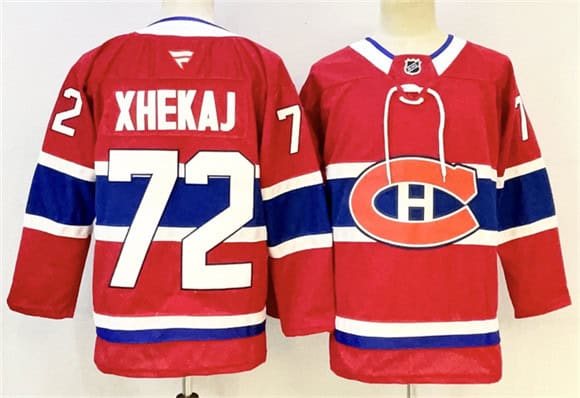 Montreal Canadiens #72 Arber Xhekaj Red 2024-25 Stitched Jersey