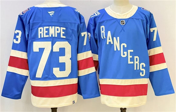 New York Rangers #73 Matt Rempe Blue 2025 Stitched Jersey