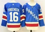 New York Rangers #16 Vincent Trocheck Blue 2025 Stitched Jersey